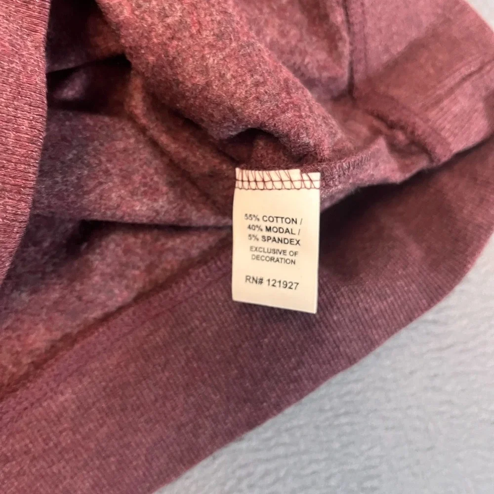 Johnnie-O Freeman Fleece Crewneck Sweatshirt Mens Sm‎ Pullover Maroon Modal Golf